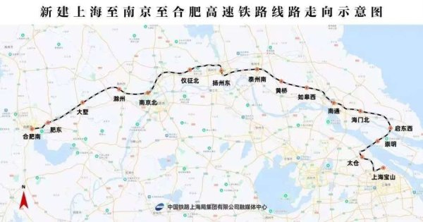 最新，对于北沿江高铁、海太长江纯正
